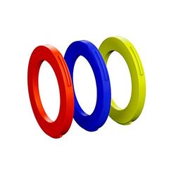 Magura Bromstång bländar-kit, blå, neonröd, neongul, 6 stycken
