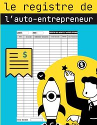 Registre auto entrepreneur: Dépenses et achats | Livre de compte micro-entreprise | Conforme aux obligations comptables