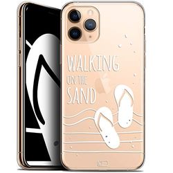 Caseink fodral för Apple iPhone 11 Pro (5.8) [HD gel tryckt i Frankrike sommardesign kollektion Walking on The Sand - mjuk - ultratunn]