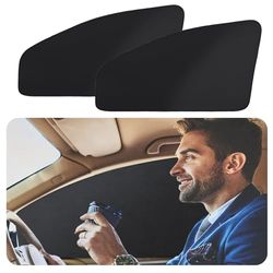 ZATOOTO Car Side Window Sunshades 2 pcs - Baby Front Side Window Sun Shade Magnetic Privacy Curtain Keeps Cooler for Kids Sleeping Sun UV Rays and Glare Protection for Your Child (WZ-Front)
