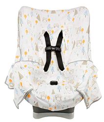 Niko Easy-Wash Children's Car Seat Cover & Liner - 100% Cotton Jersey - Owl Multi - Universal FIT - Crash Tested - Waterproof SEAT Bottom - Mess Protection - Easy to Clean - Machine Washable