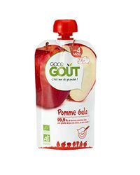 Good Goût - BIO - Gourde de Purée de Fruits Pomme Gala dès 4 Mois 120 g