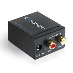 sonero AC000 Audio analoog/digitale converter 2x Rinch Stereo Audio (L/R) naar Digitale Audio (optisch/coaxiaal)