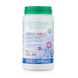 Armores Natura Integratori Alimentari, Armo-Mag, Integratore a Base di Magnesio, Favorisce il Normale Funzionamento del Sistema Nervoso e Muscolare, con Acido Folico, Vegano, Formato 150 g