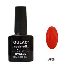 oulac UV LED GEL auflösbarer Vernis à ongles – ap06, 1er Pack (1 x 10 ml)