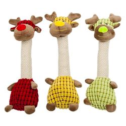 JACK AND VANILLA, Peluche Giraffa Ultra Morbido per Cani e Gatti, Tessuto Vellutato Non tossico, Giocattolo Sicuro, Design colorato, Lavabile in Lavatrice, 33 cm, Multicolore