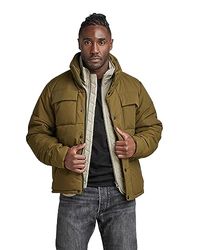 G-STAR RAW Men's Foundation Padded Jacke, Green (dark olive D22886-D419-C744), L