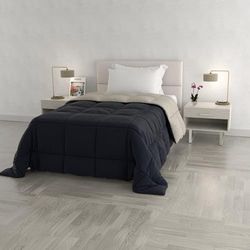 Elegant T-EL-BLU Scuro/cinzento chiaro-1P edredão de inverno, microfibra, escuro/cinzento claro, 170 x 260 cm