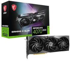 MSI GeForce RTX 4070 SUPER 12G GAMING X SLIM Scheda Video - 12GB GDDR6X, PCI Express Gen 4, 192-bit, 3x DP v 1.4a, HDMI 2.1a (Supporta 4K & 8K HDR)