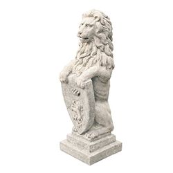 Design Toscano NG30842 Beaumari-sculptuur, leeuw, bruin, 26,5 x 30,5 x 80 cm