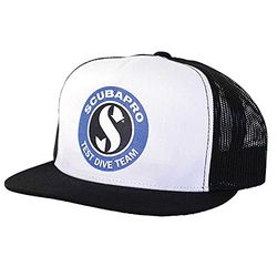 SCUBAPRO Trucker-pet met drukregelaar voor duiken in koud water, uniseks, zwart/wit, eenheidsmaat