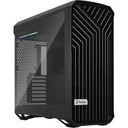 Fractal Design Torrent Black E-ATX Dark Tempered Glass Window High-Airflow Mid Tower Computer Case