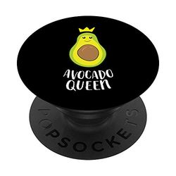PopSockets Cute Avocado Girl Avocado Women Avocado Queen PopGrip: Impugnatura per Telefoni Cellulari e Tablet Intercambiabile