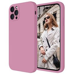 iPhone 14 Pro tas, stootvast mobiele telefoonhoesje, stootvast volledige bescherming, zachte microvezelvoering binnen, camerabeschermhoes, roze
