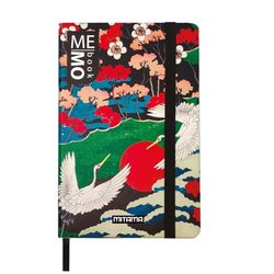 Mitama Notitieboek Large - Japanse afbeelding - Memobook - Notitieboek - Soft Touch Cover - binnenzak + potlood inbegrepen - gelinieerd vel - 13 x 21 cm
