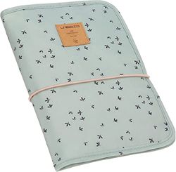 LÄSSIG Saco trocador com trocador e compartimento para toalhitas húmidas de viagem/Changing Pouch, Menta