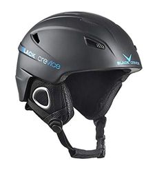 Black Crevice Casque de Ski Unisexe - Adulte, Noir/Bleu M