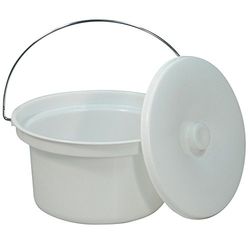NRS Healthcare M11193 Commode Potty and Lid - Spare or Replacement Potty for Dovedale Commode