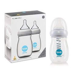 Joovy Boob babyfles PP helder, 5 ounce, 2 tellen 160 ml/5 ounce transparant