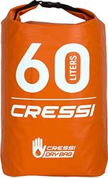 Cressi Dry Bag, Sacca Zaino Impermeabile Per Attività Sportive Unisex Adulto, Arancione (Orange), 60 LT