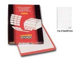 Markin 210C503RO Rectangle Permanent Rouge 100pièce(s) étiquette auto-collante - Étiquettes auto-collantes (Rouge, Rectangle, Permanent, A4, Cellulose, 70 g/m²)