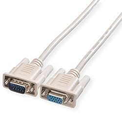ROLINE Câble pour écran HD15 F - HD15 M A-B, 10,0 m