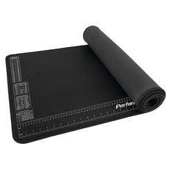 PERFORMANCE TOOL W88977 Neopreen mat met liniaal en referentiekaarten, chemisch bestendig, 40 x 16 cm x 35,75 inch, beschermt het werkoppervlak tegen oplosmiddelen en oliën