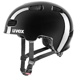 uvex hlmt 4 - lätt cykelhjälm för barn - individuell justerbar passform - tvättbar innerstoppning - black - 51-55 cm