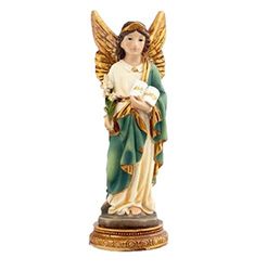 DRW Figura Arcángel San Gabriel 11 cm Resina en Caja PVC con la Historia