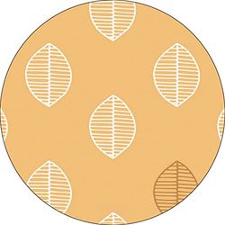 Bonateks, Tappetino per mouse rotondo con stampa digitale, base antiscivolo, per ufficio e casa, diametro: 22 cm