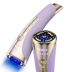 FOREO FAQ 101 Amethyst, Piel reafirmada por radiofrecuencia, Rejuvenecimiento facial RF y fototerapia 3 led, Antiedad, Masajeador facial T-Sonic, Cuidado antiarrugas, App, Terapia de luz roja