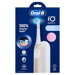 Oral-B iO 2 x elektryczna szczoteczka do zębów, różowa, 1 x główka szczoteczki