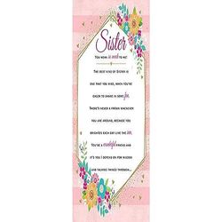 Heartfelt Wishes Tarjeta de cumpleaños sentimental para hermana – 9 x 6 pulgadas – Regal Publishing, C80681