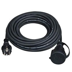 Masterplug EXF1016RN7251IP-PX Rallonge électrique, 3000 W, 230 V, Noir, 10 m