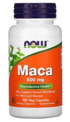Now Foods - MACA 500 mg | Vitalidad y Energía, Soporte Natural - 100 Cápsulas