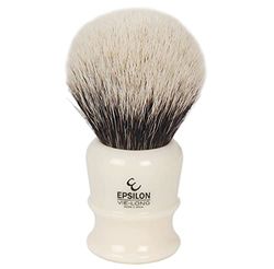 Epsilon Pennello da Barba in Tasso Bianco Avorio 55/26 mm, Standard, Unico