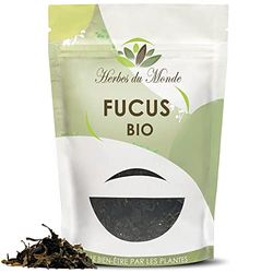 Herbes du Monde - Tisane Fucus Vésiculeux Coupe Faim BIO - Origine France - Tisanes Minceur et Détox Organic - Riche en Iode - 1 sachet de 80g Certifiée AB