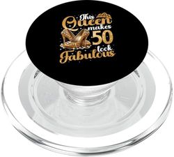 50th Birthday, This Queen Makes 50 Look Fabulous, 50 Years PopSockets PopGrip for MagSafe