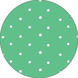 Bonateks, Tappetino per mouse rotondo con stampa digitale, base antiscivolo, per ufficio e casa, diametro: 22 cm