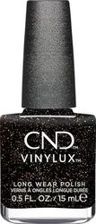 CND nagellack Vinylux Opulent Onyx – Nr 483 svart glitter – reptålig och snabbtorkande – Queen Tessential Collection – Original CND