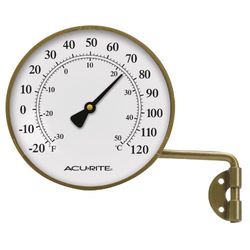 AcuRite, mässing 00334 10 cm svängbar termometer, 9,5 cm