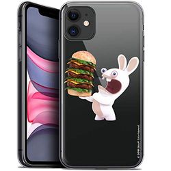 Fodral för 6,1 tum Apple iPhone 11, ultratunn Rabbids hamburgare