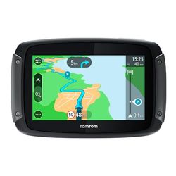 TomTom GPS para motocicletas Rider 500 (4,3 pulgadas con carreteras montañosas, actualizaciones mediante Wi-Fi, info tráfico en tiempo real, Radares de tráfico, 49 mapas)