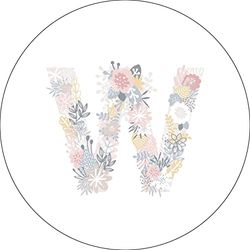 Bonateks, Ronde digitaal bedrukte muismat, antislip onderkant, voor kantoor en thuis, diameter: 22 cm