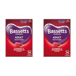 Bassetts Vitamins Adults Multivitamins 30's, 97.2 g (Pack of 2)
