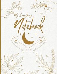 Notebook | My Everything Notebook | Sun, Moon & Starts | 200 Pages | For Kids, Teens and Adults