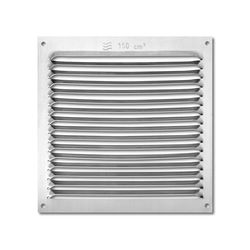 VoltShine Grille en Aluminium 170 x 170 mm, Design Naturel, idéale pour la Ventilation et la décoration dans Les espaces intérieurs.