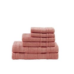Madison Park Essentials Adrien - Set di asciugamani da bagno in 100% cotone morbido, altamente assorbenti, senza torsioni, ad asciugatura rapida, include 2 per doccia, 2 asciugamani per mani e 2 per