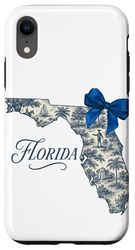 Florida Toile Coquette Cottagecore Aesthetic Statecore Case for iPhone XR