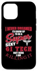 Coque pour iPhone 15 Pro Funny GI Tech Humour Dire Endoscopie Tech